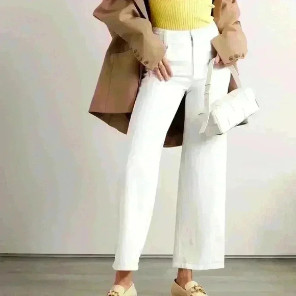 Vince Pants - NWT VINCE Cotton, Lyocell and linen-blend straight-leg pants